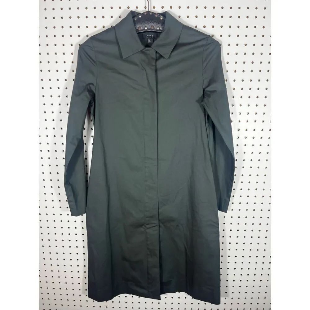 COS full zippered shirt dress size 2
